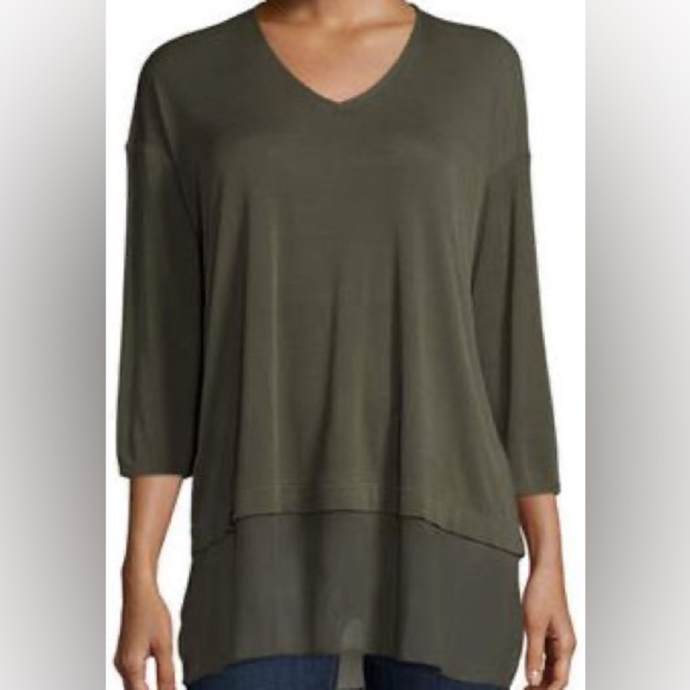 Eileen fisher 100% silk top